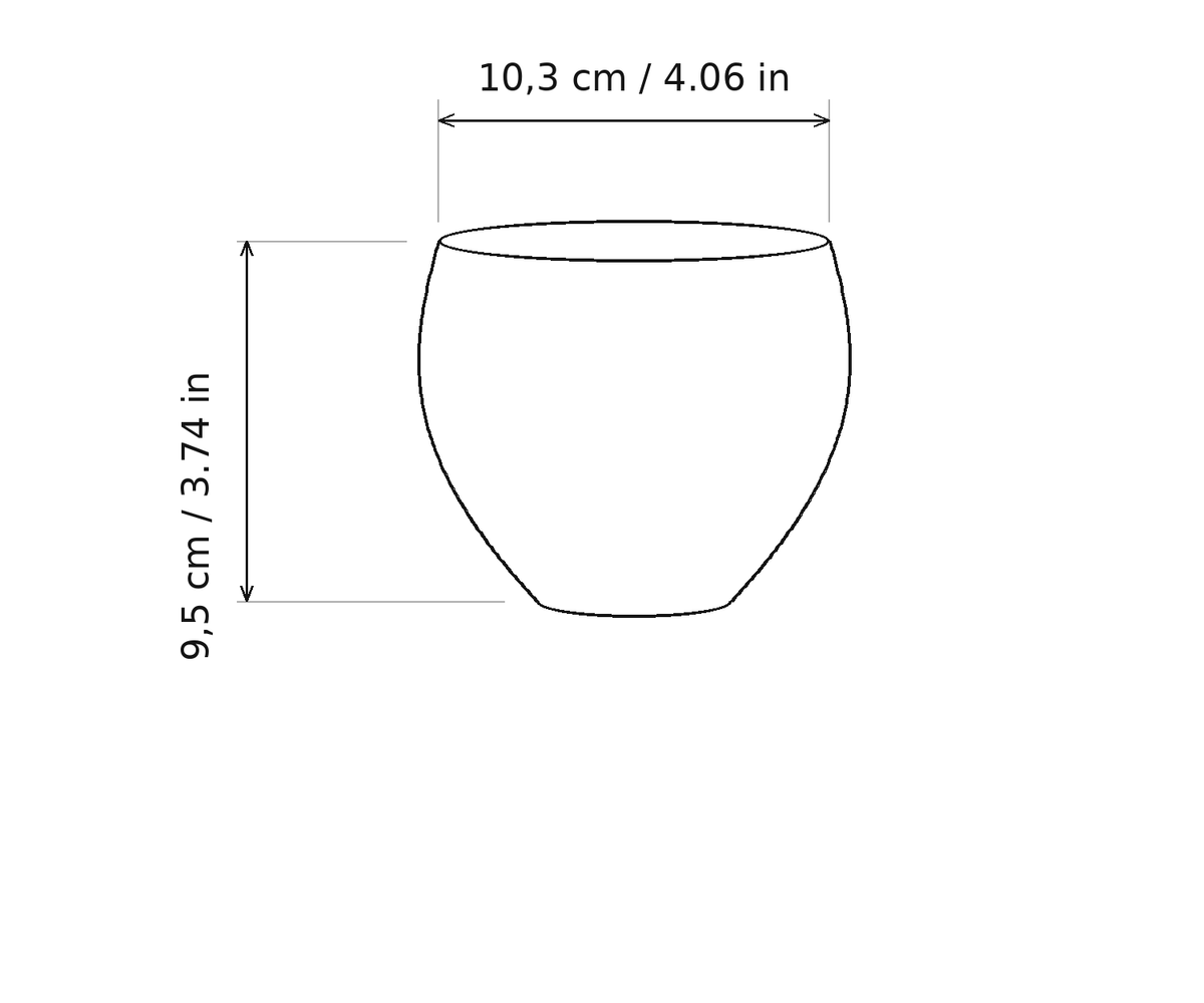Stromboli Dessert Glass
