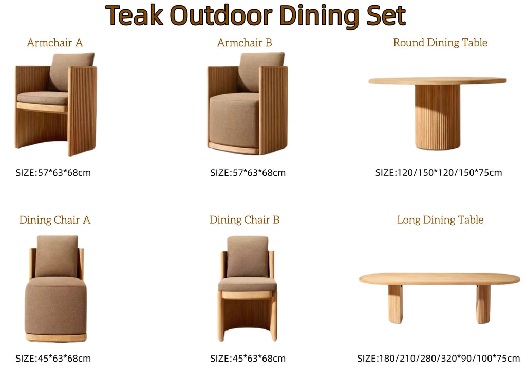 Soren Teak Outdoor Dining Collection