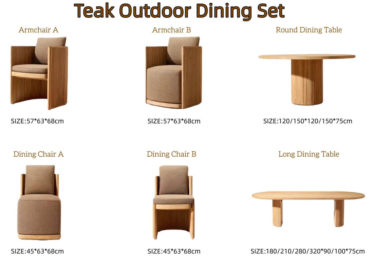 Soren Teak Outdoor Dining Collection