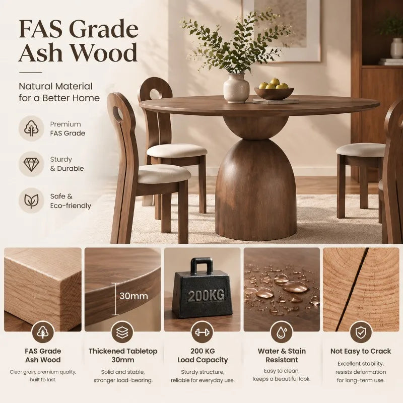 Renwick Round Ash Dining Table