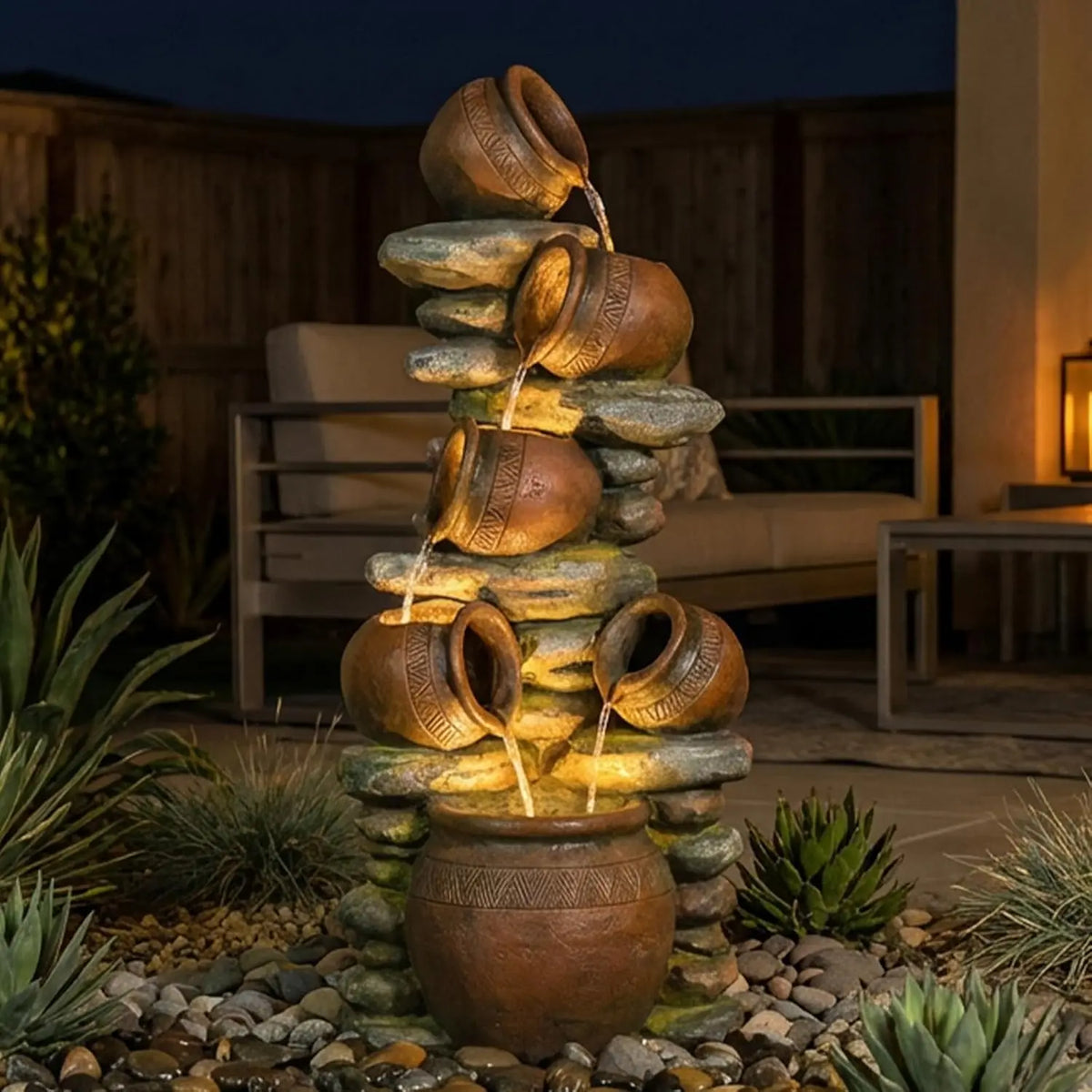 Aurelia Five-Tier Garden Fountain