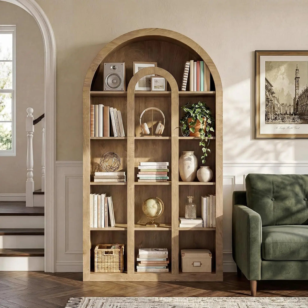 Ellery Arched Bookcase Set