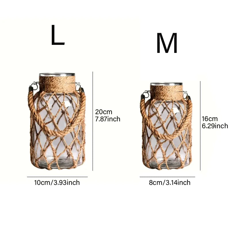 Elodie Handwoven Glass Vase