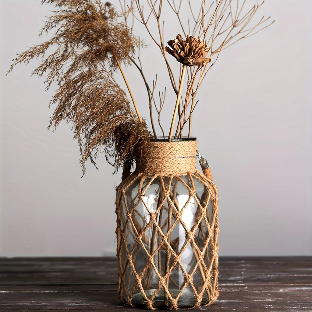 Elodie Handwoven Glass Vase