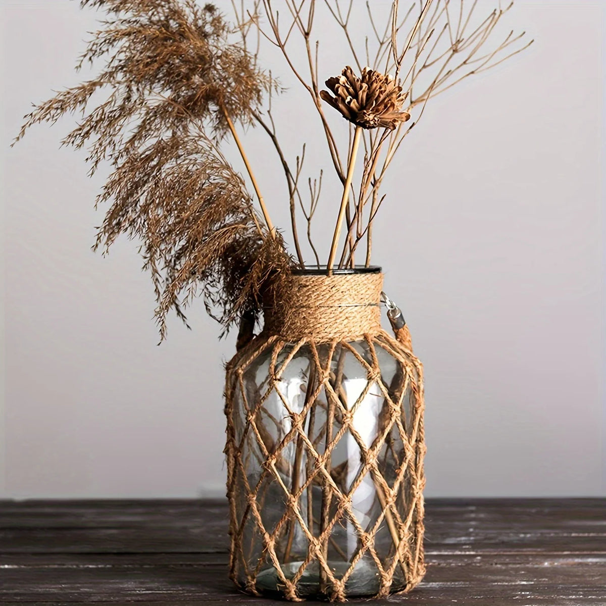 Elodie Handwoven Glass Vase