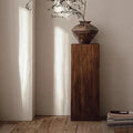 Alden Solid Pine Sculptural Pedestal