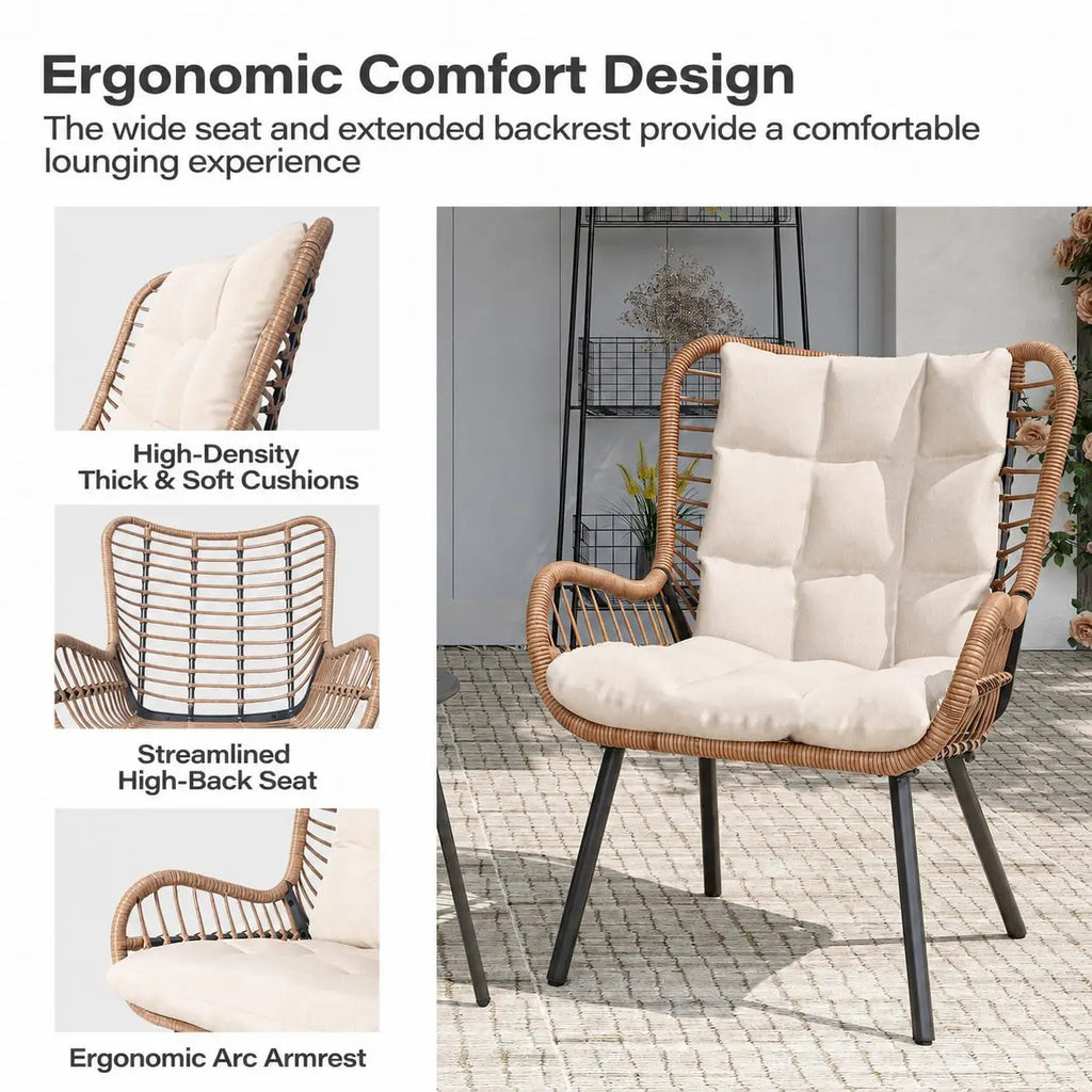Calista 3-Piece Outdoor Bistro Set