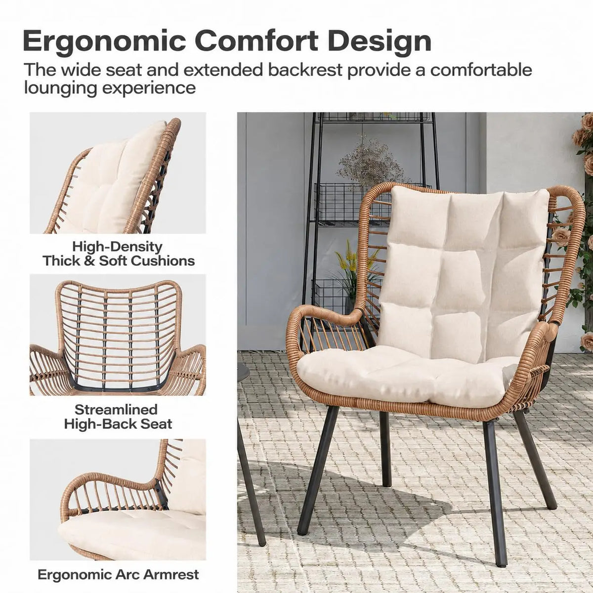 Calista 3-Piece Outdoor Bistro Set