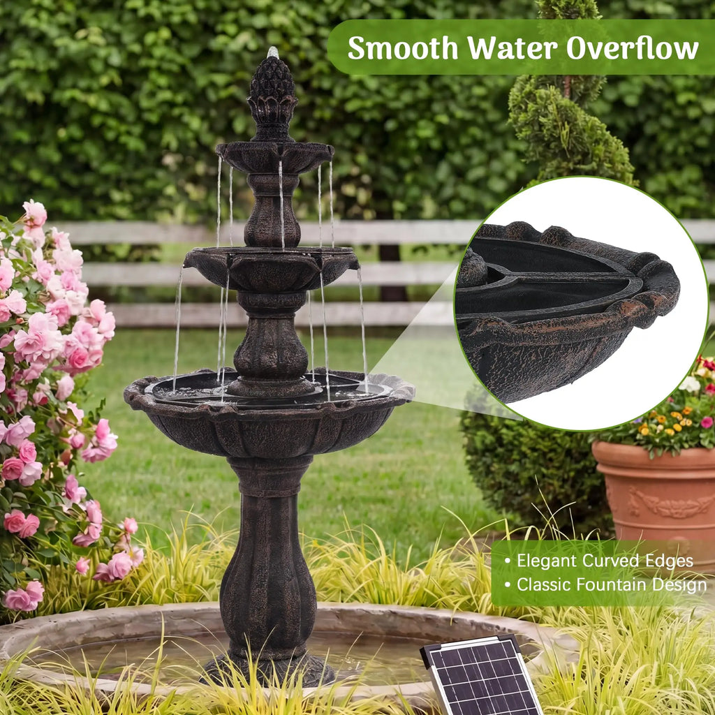 Celeste Solar Cascading Fountain