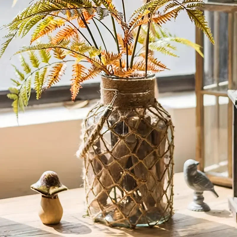 Elodie Handwoven Glass Vase