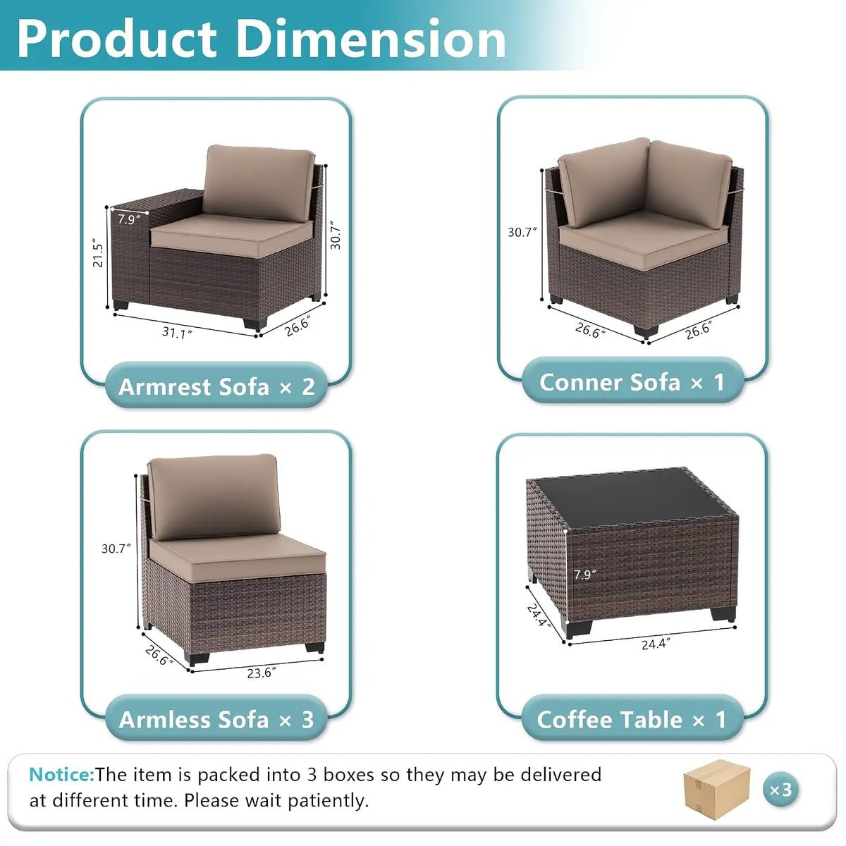 Montara 7-Piece Outdoor Sectional Set