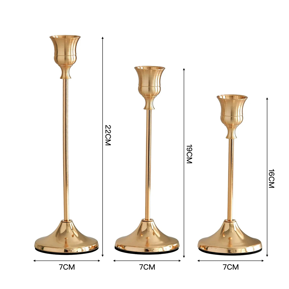 Vivienne Three-Piece Candlestick Set