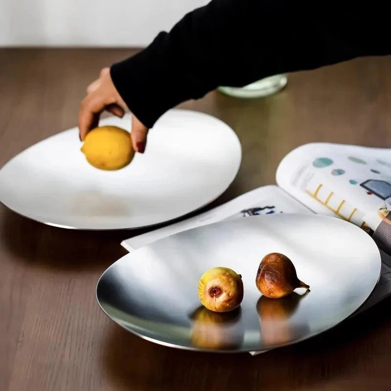 Argent Sculptural Silver-Tone Tray