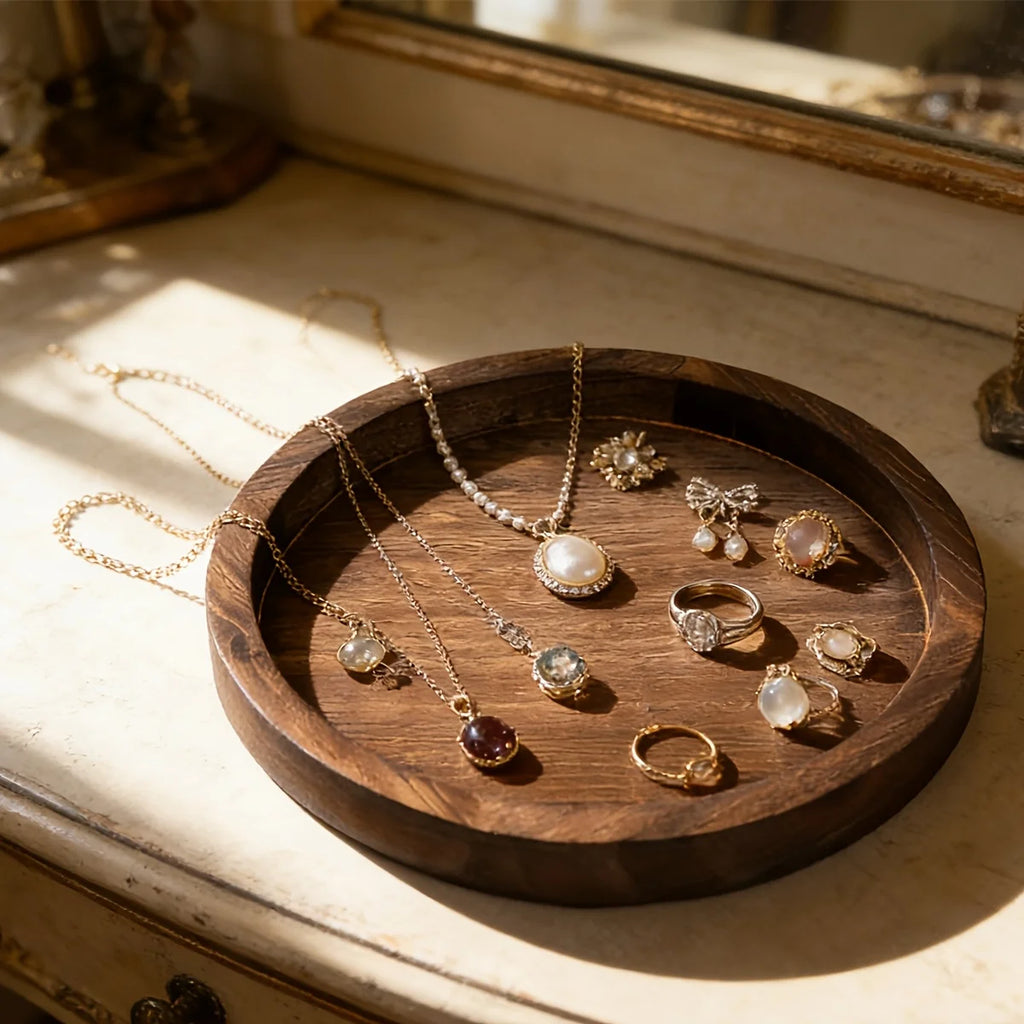 Hearthwood Rustic Wooden Display Tray