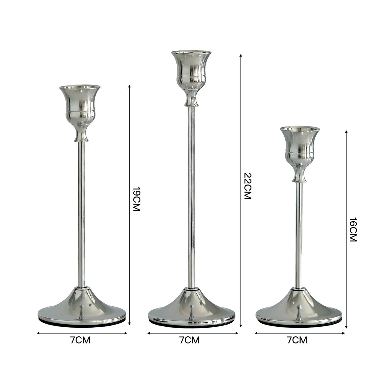 Vivienne Three-Piece Candlestick Set