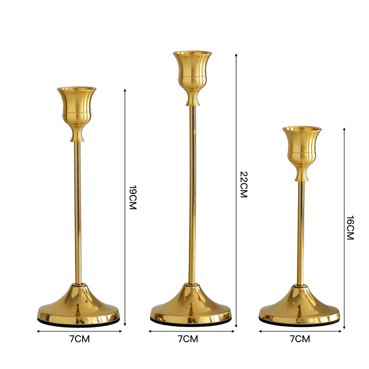 Vivienne Three-Piece Candlestick Set