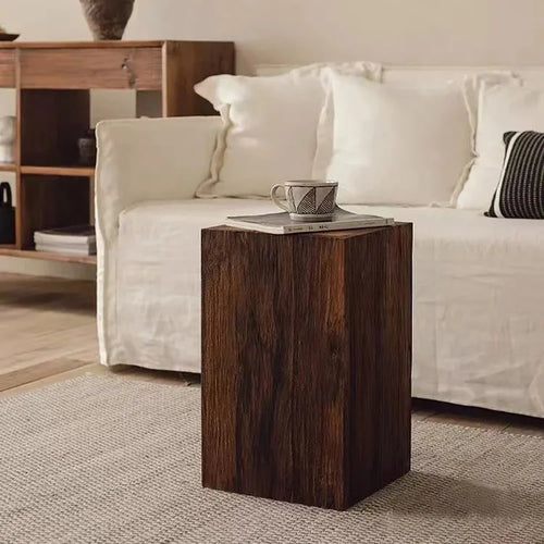 Alden Solid Pine Sculptural Pedestal