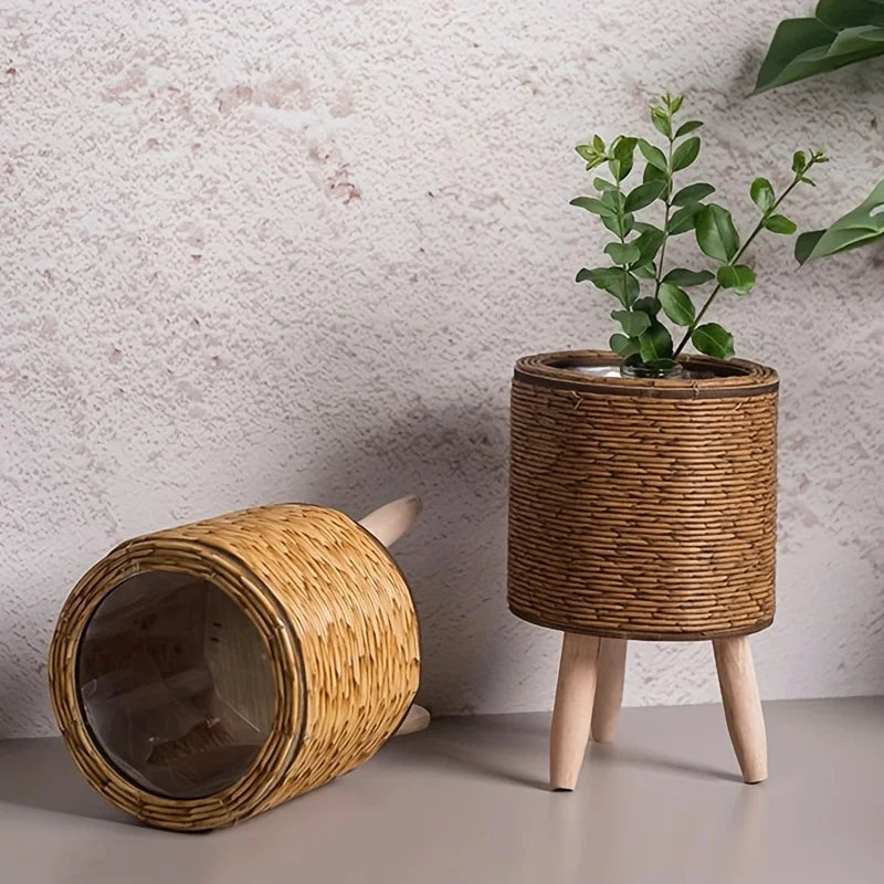 Marlowe Raised Rattan Planter