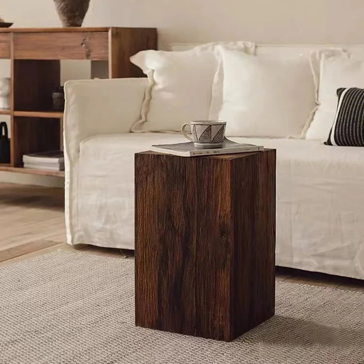 Alden Solid Pine Sculptural Pedestal