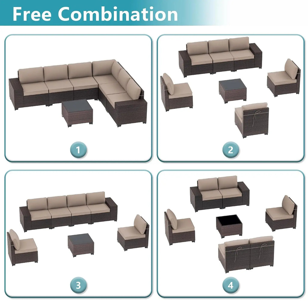 Montara 7-Piece Outdoor Sectional Set