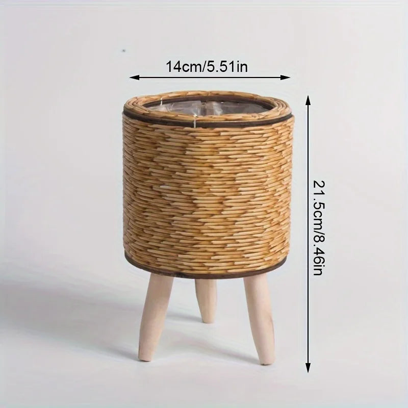 Marlowe Raised Rattan Planter