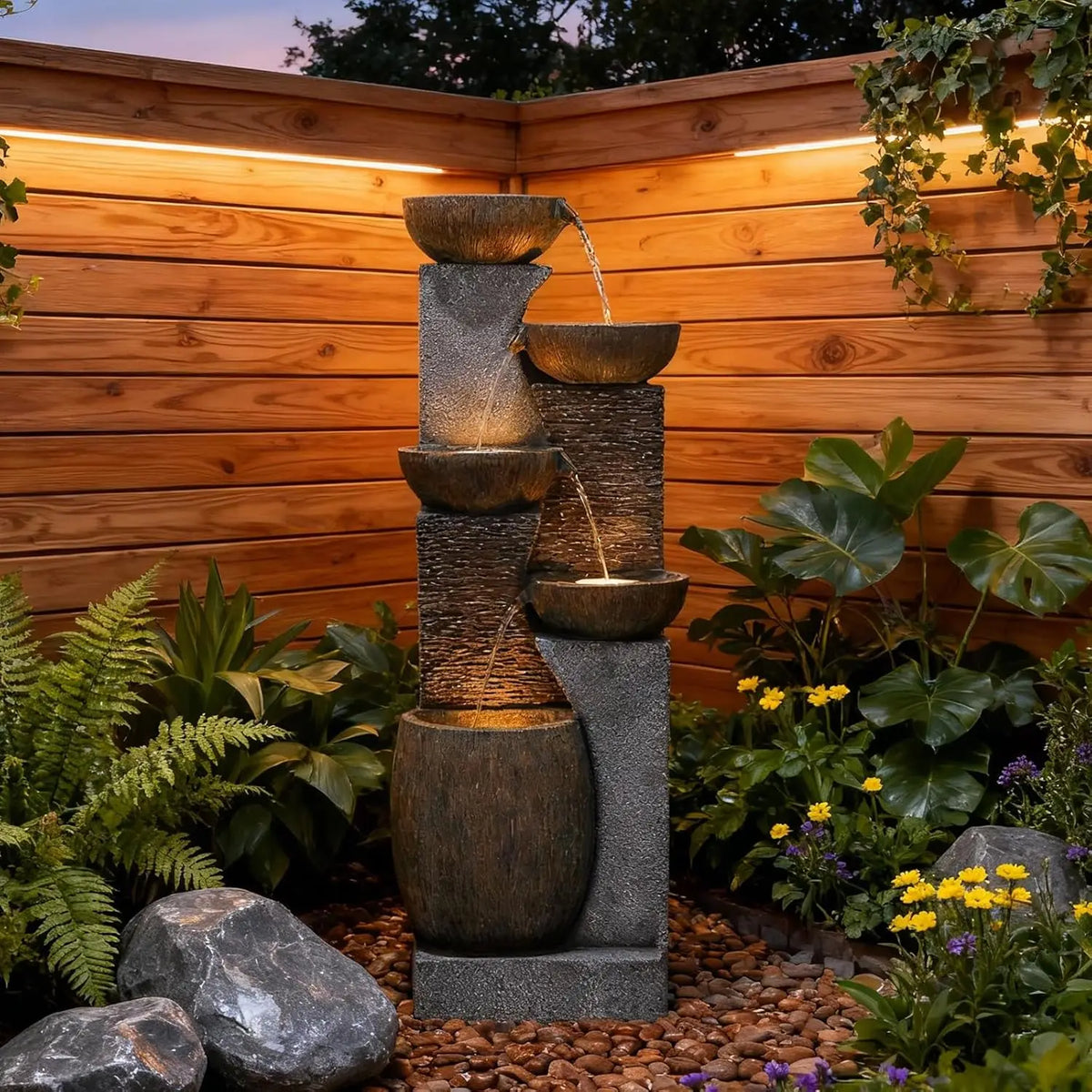 Aurelia Five-Tier Garden Fountain
