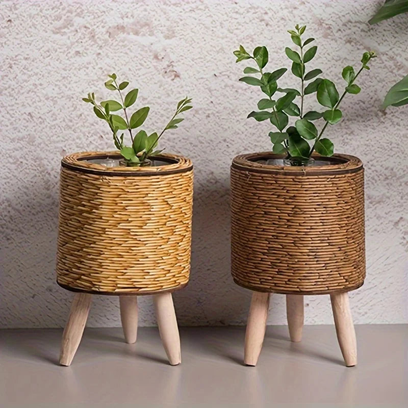 Marlowe Raised Rattan Planter