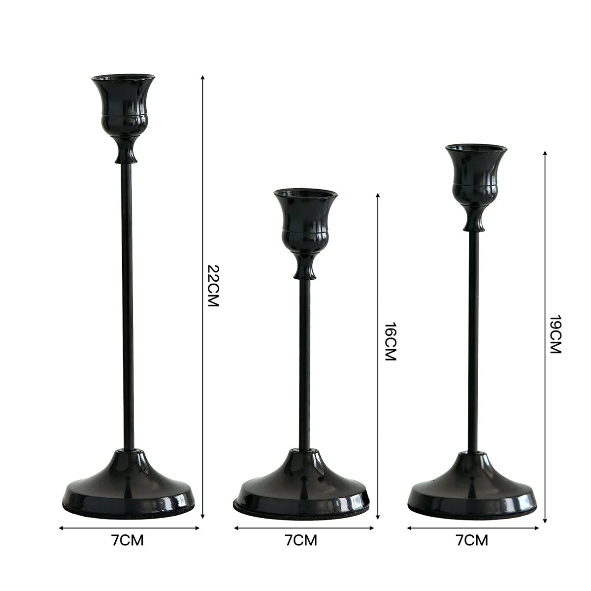 Vivienne Three-Piece Candlestick Set