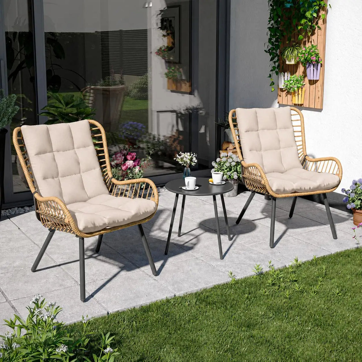 Calista 3-Piece Outdoor Bistro Set