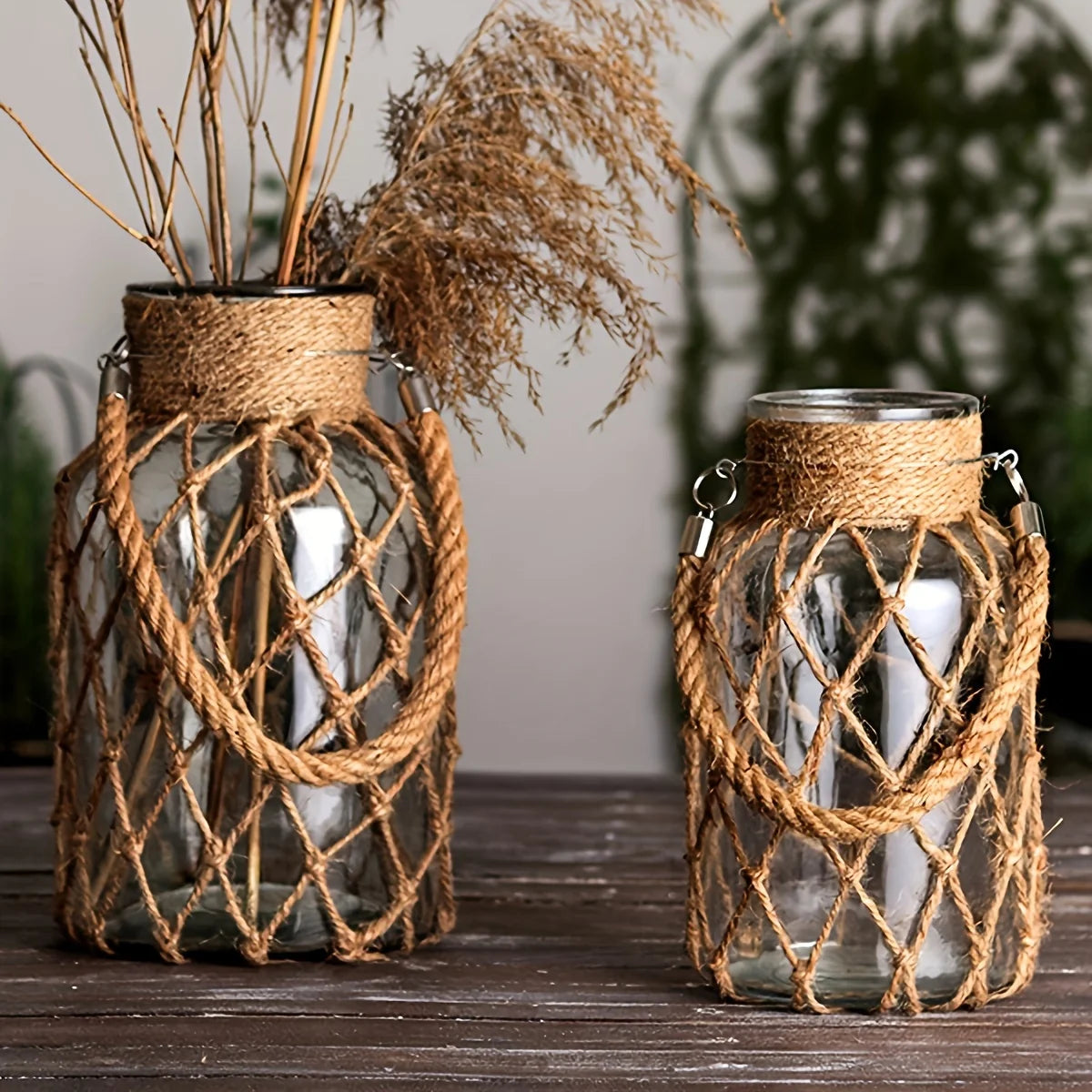 Elodie Handwoven Glass Vase