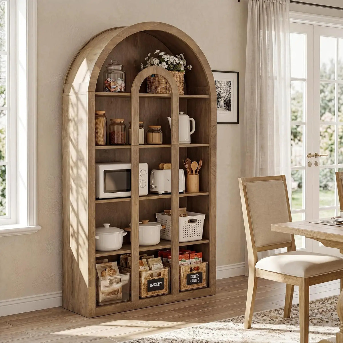 Ellery Arched Bookcase Set