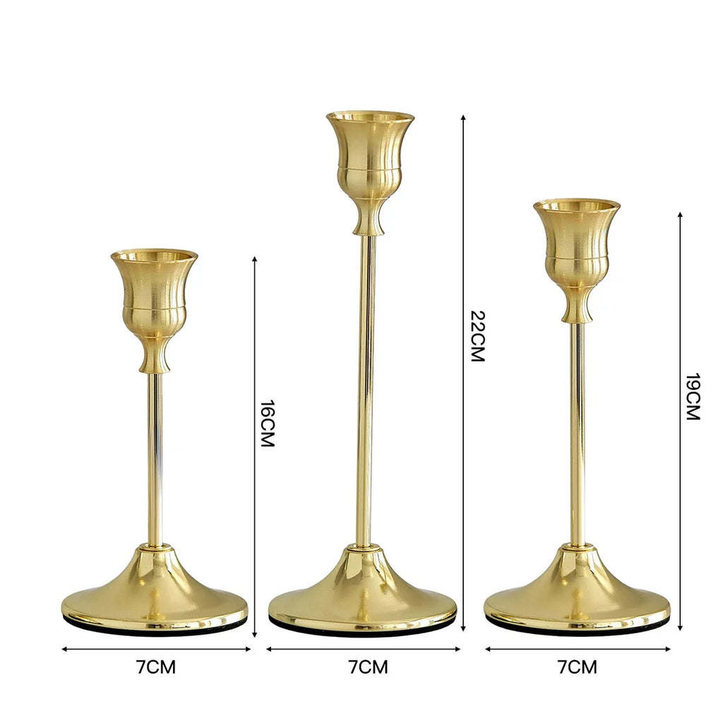 Vivienne Three-Piece Candlestick Set