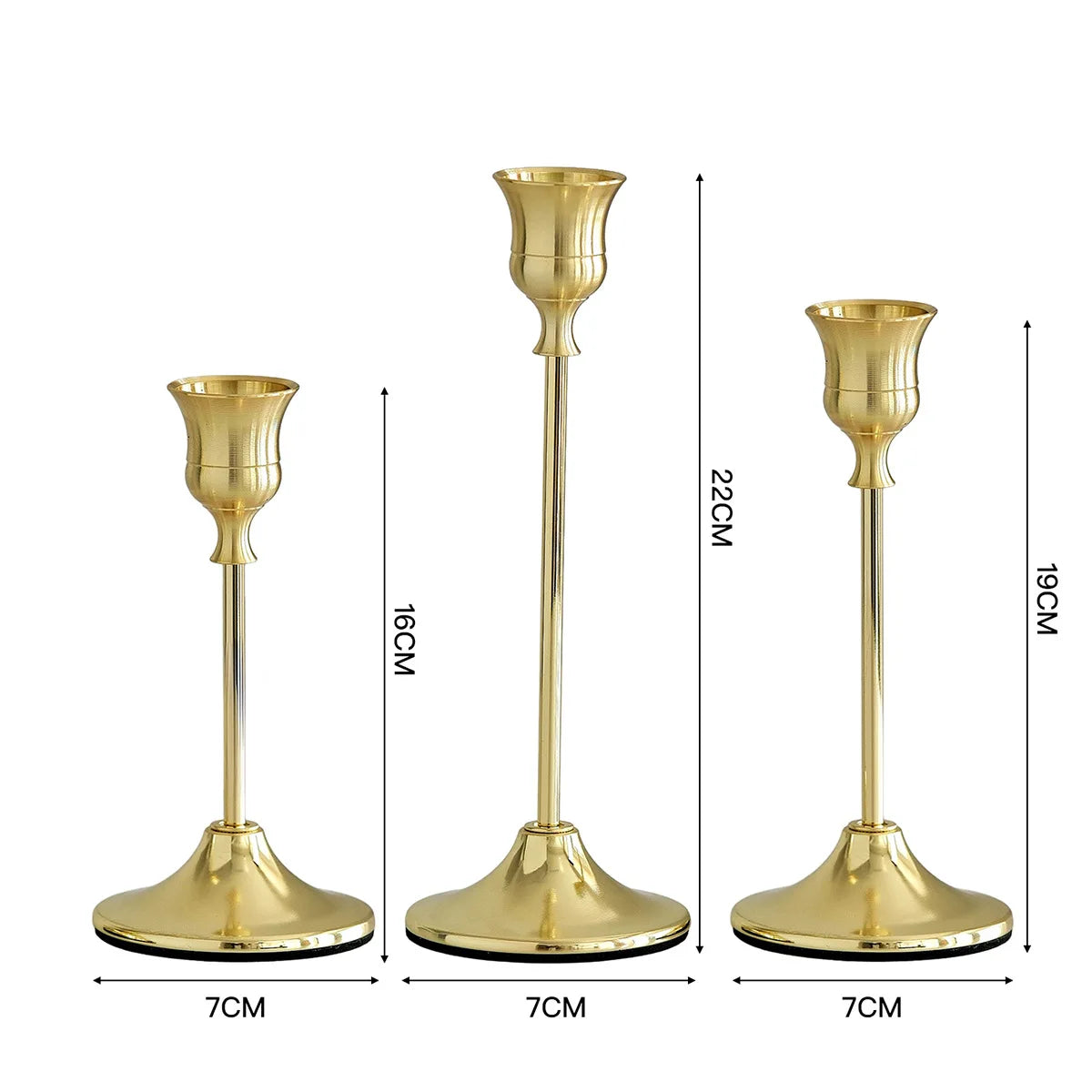Vivienne Three-Piece Candlestick Set